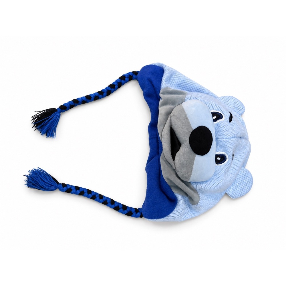 Zephyr St Louis Blues NHL Kids Mascot Knit Trapper Hat Bear Beanie Blue